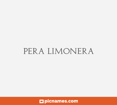 Pera Limonera